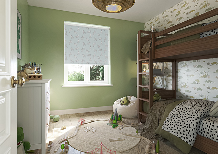 Zebra, Sea Green - Twist&Fit Roller Blind - Image 7